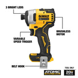 DEWALT, DCF809B, Impact Driver, 20V MAX, Brushless, 1/4 in, 1700 in-lbs Torque, 5.1 in Length