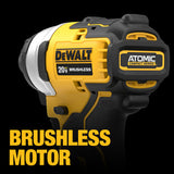 DEWALT, DCF809D1, Impact Driver, 1/4 in Drive, Brushless Motor, 20 V, 1717 in-lbs Torque, 2800 RPM