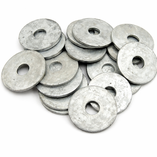 (20) Galvanized 3/4 x 3 Heavy Dock Washer 1/4" Thick - 3" Diameter HDG