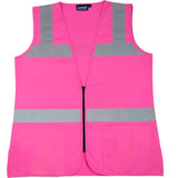 ERB® Girl Power At Work™ S721 Non-ANSI Women's Safety Vest, Zipper Closure, Pink