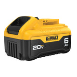 DEWALT, DCB206, Battery, 20V MAX, 6 Ah, Lithium Ion, Yellow/Black