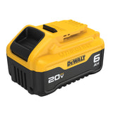 DEWALT, DCB206, Battery, 20V MAX, 6 Ah, Lithium Ion, Yellow/Black