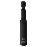 DEWALT, DW2221IRB, Nut Driver Drill Bit, 1/4 in, Length 2.630 in, Height 0.430 in, Width 0.430 in