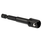 DEWALT, DW2542IRB, Socket Adapter, 1/4 in. Hex Shank, 3/8 in. Drive, Hardened Steel, 2,000 in-lb Torque