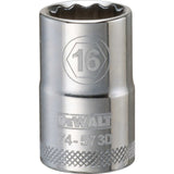 DeWalt DWMT74573OSP Mechanics 12 Point 1/2" Drive Socket 16 MM