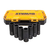 DEWALT, DWMT74737, Deep Impact Socket Set, 1/2 in Drive; Metric Sizes: 17, 18, 19, 20, 21, 22, 24