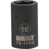 DeWalt DWMT75105OSP Mechanics 6 Point 1/2" Drive Impact Socket 16 MM