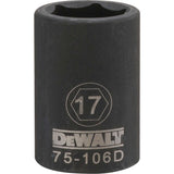 DeWalt DWMT75106OSP Mechanics 6 Point 1/2" Drive Impact Socket 17 MM