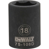 DeWalt DWMT75108OSP Mechanics 6 Point 1/2" Drive Impact Socket 18 MM