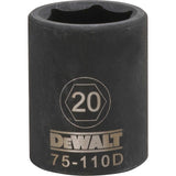 DeWalt DWMT75110OSP Mechanics 6 Point 1/2" Drive Impact Socket 20 MM
