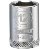 DeWalt DWMT86307OSP Mechanics 6 Point 3/8" Drive Socket 12 MM
