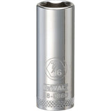 DeWalt DWMT88986OSP Mechanics 6 Point 3/8" Drive Deep Socket 7/16"