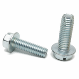 5/16"-18 x 3/4" Slotted Hex Bolt Thread CuttIng Screw Zinc Plated Type F