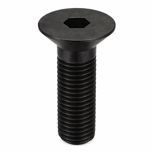 3/8"-16 x 1-3/8" Flat Head Cap Screw Black Oxide Thread Socket