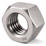 (1900) 3/8"-16 Plain Grade 5 Finished Hex Nuts Unplated Plain / Black Bulk Box