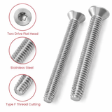 1/4"-20 x 2-1/2" Stainless Steel Trailer FloorIng Floorboard Screw Torx + BITS!