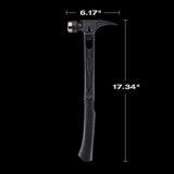 Stiletto TIB15MC-CBL  15 oz. Tibone Milled Curved Titanium Limited Edition Black Hammer