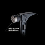 Stiletto TIB15MC-CBL  15 oz. Tibone Milled Curved Titanium Limited Edition Black Hammer