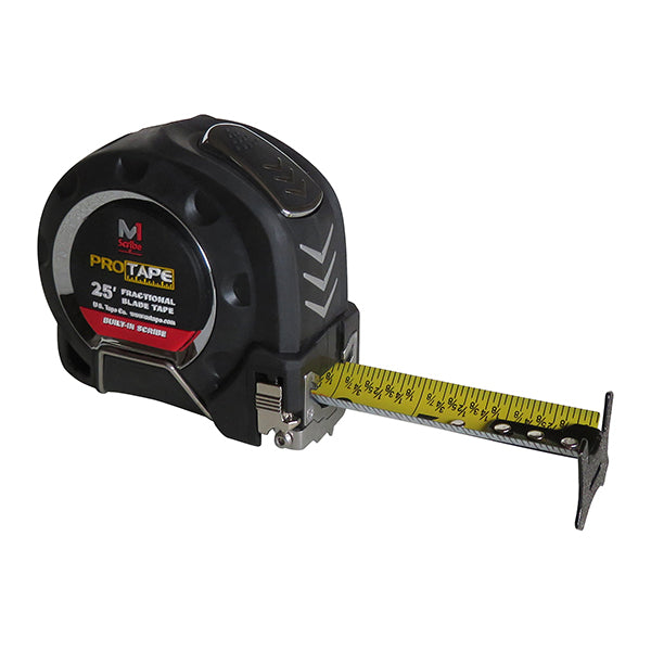 US Tape 51825 1" X 25' DS Fractional Read Nyl Coated Hi-Vis Blade w/Scribe - image 1