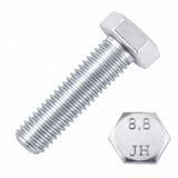 1"-8 x 5-1/2" Stainless Steel Hex Cap Screw Bolt Grade 316 Partial Thread