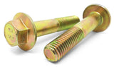 M8-1.25 x 110mm Grade 10.9 Hex Metric Flange Bolts Yellow Zinc Hardened