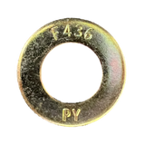 Flat Washers F436 SAE Structural Yellow Zinc Plated A325 A490 (ALL SIZES)