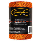 US Tape 35491 #18 Nylon Replacement Roll BRAIDED BLACK/ORANGE 500' - image 2