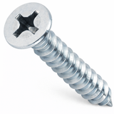 #14 x 3/4" Sheet Metal Screws Stainless Steel Phillips Flat Head