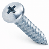 #14 x 2 1/2" Sheet Metal Screws Stainless Steel Pan Head Phillips Drive