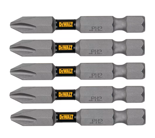 DeWalt DWA2PH2-5L TOUGH GRIP SCREWDRIVING BITS
