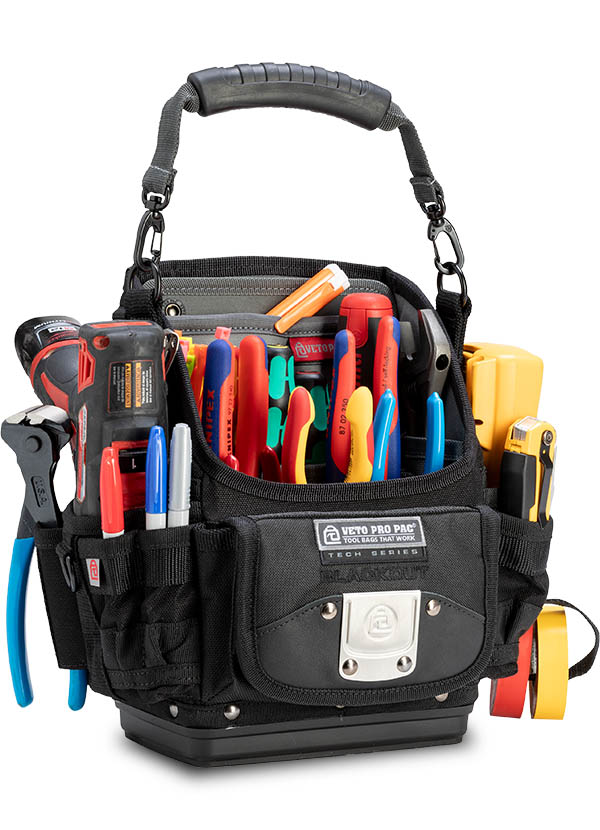 Veto Pro Pac TP6B BLACKOUT - Tool Pouch with Base, All-black Blackout finish