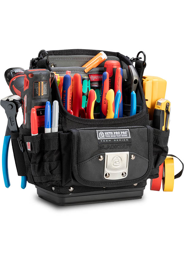 Veto Pro Pac TP6B BLACKOUT - Tool Pouch with Base, All-black Blackout finish