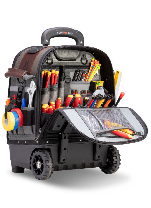 Veto Pro Pac TECH-LCT WHEELER - Tall Wheeled Technician Tool Bag, V-SWAP rear bay