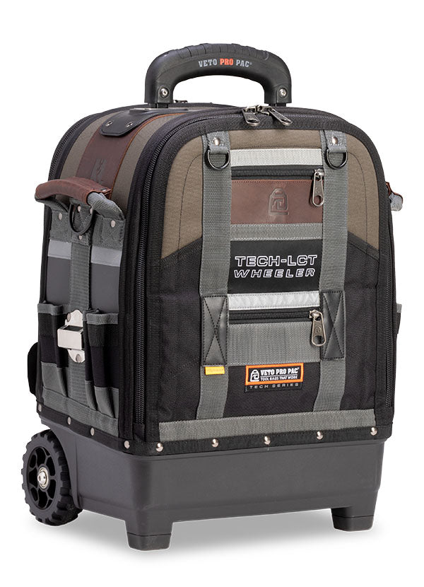Veto Pro Pac TECH-LCT WHEELER - Tall Wheeled Technician Tool Bag, V-SWAP rear bay