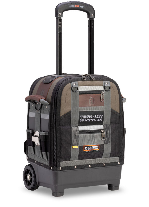Veto Pro Pac TECH-LCT WHEELER - Tall Wheeled Technician Tool Bag, V-SWAP rear bay