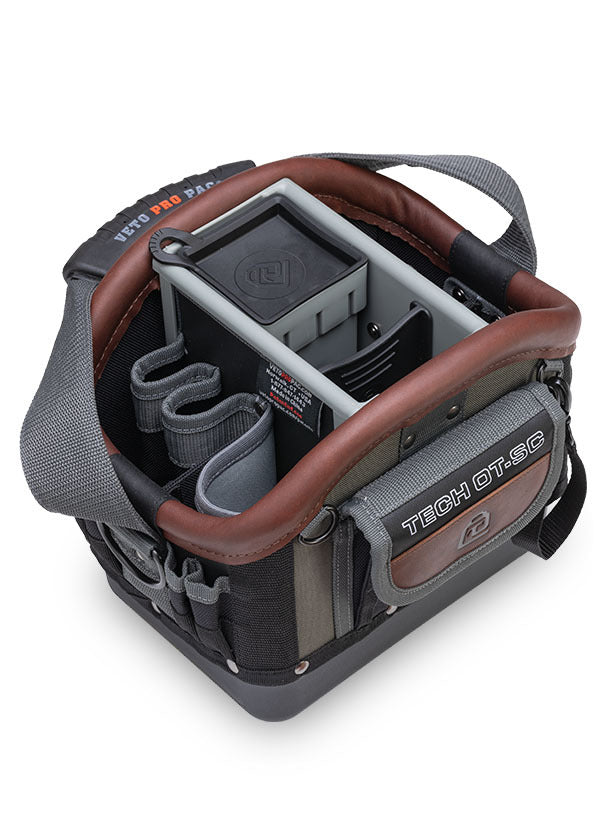 Veto Pro Pac TECH OT-SC - Small Open Top Tech Tool Bag, Waterproof base