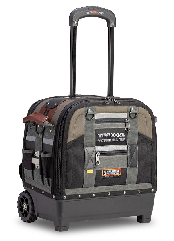 Veto Pro Pac TECH-XL WHEELER - Extra Large Wheeled Technician Tool Bag, V-SWAP rear bay