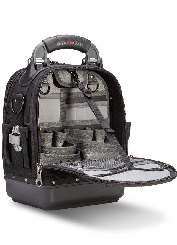 Veto Pro Pac TECH MCT BLACKOUT - Compact / Tall Technician Tool Bag, V-SWAP panel system