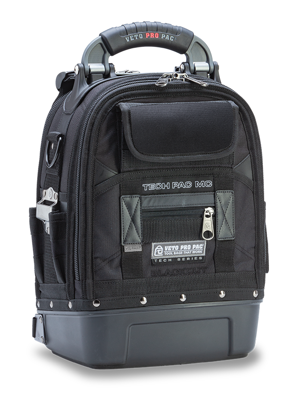 Veto Pro Pac TECH PAC MC BLACKOUT - Compact Backpack Tool Bag, Waterproof base