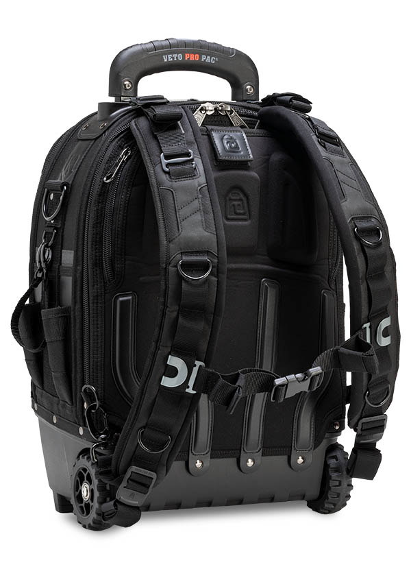 Veto Pro Pac TECH PAC WHEELER BLACKOUT - Wheeled Backpack Tool Bag, Waterproof base