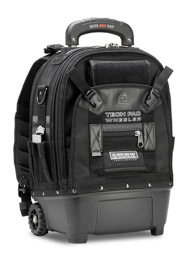 Veto Pro Pac TECH PAC WHEELER BLACKOUT - Wheeled Backpack Tool Bag, Waterproof base