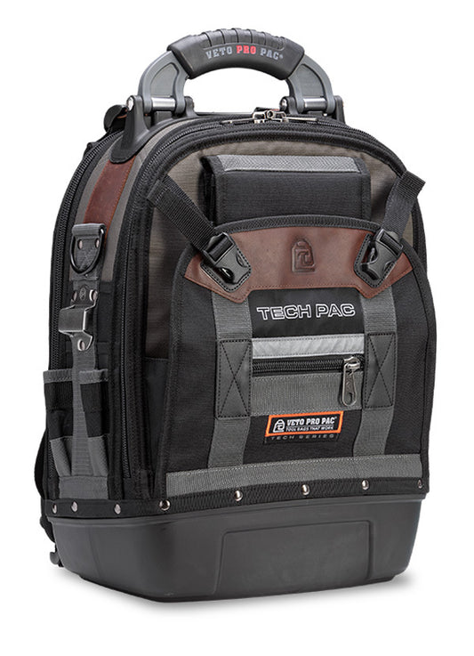 Veto Pro Pac TECH PAC - Backpack Tool Bag, Waterproof injection-molded base