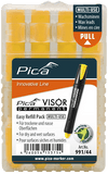 Pica 991/44 VISOR Luminescent Permanent Marker Refill, Yellow (4-Pack)
