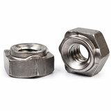 1/4"-20 Hex Weld Nuts 3 PROJECTIONS 18-8 Stainless