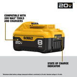 DEWALT, DCB206, Battery, 20V MAX, 6 Ah, Lithium Ion, Yellow/Black
