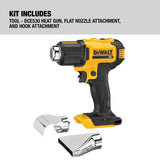 DEWALT, DCE530B, Cordless Heat Gun, 20V MAX, 990°F max temperature, 8.2 in length