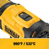 DEWALT, DCE530B, Cordless Heat Gun, 20V MAX, 990°F max temperature, 8.2 in length