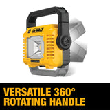 DEWALT, DCL077B, Cordless Work Light, 2,000 Lumen, Compact, 20V MAX Lithium Ion