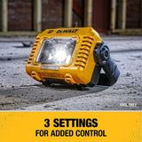 DEWALT, DCL077B, Cordless Work Light, 2,000 Lumen, Compact, 20V MAX Lithium Ion