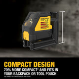 DeWalt DCLE14201GB USB Rechargeable Green Cross Line Laser Base Kit